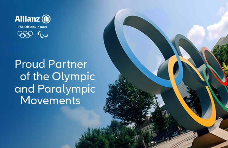 Allianz Photograph with Olympic and Paralympic symbol 